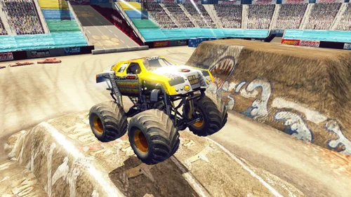 Vista 4 de Monster Jam 3 Path of Destruction with Grave Digger Steering Wheel Peripheral - Nintendo Wii
