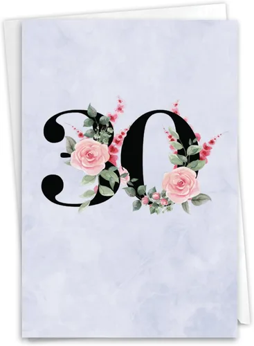 Vista 11 de NobleWorks Tarjeta de felicitación de 30 aniversario (compañero de trabajo) con sobre de 5 x 7 pulgadas para hombres, mujeres (1 tarjeta), cuenta