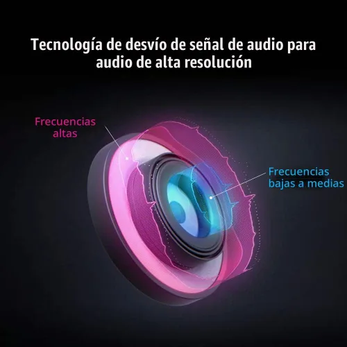 Vista 2 de ASUS Auriculares RGB ROG Delta Hi-Res ESS Quad-DAC, efecto de iluminación circular RBG Conector USB-C para PC, consolas y juegos móviles