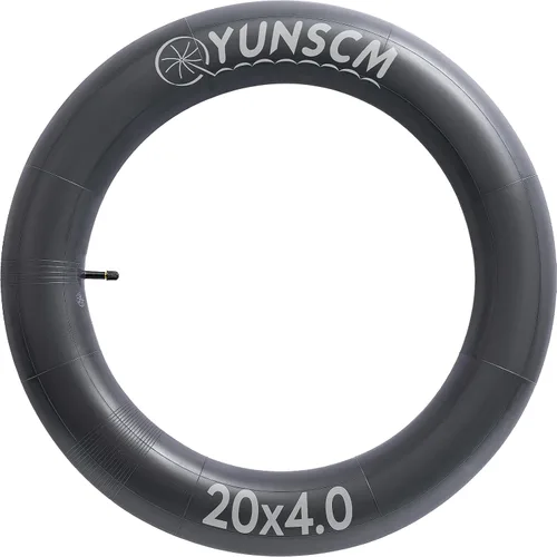 Vista 4 de 1 paquete de 20 x 4.0 tubo de neumático de bicicleta eléctrica de 20 x 4.0 válvula Schrader de 1.260 in, tubo interior compatible con Fat Bike de 20