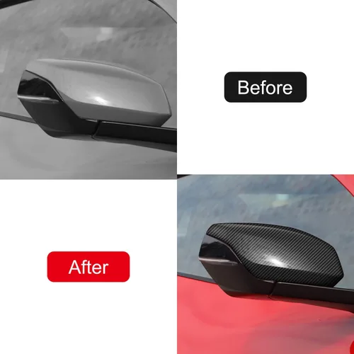 Vista 2 de ITrims Para Chevrolet Corvette C8 2020 2021 2022 2023 Accesorios de coche Accesorios de coche Exterior de la puerta trasera cubierta del espejo