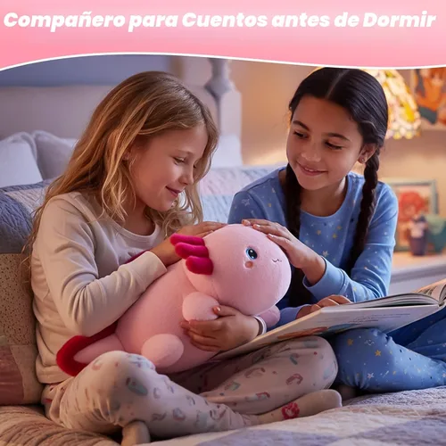 Vista 8 de SQEQE Ajolote de peluche con peso, juguete de peluche de ajolote con peso suave, bonita almohada para abrazar, regalo para niños y adultos