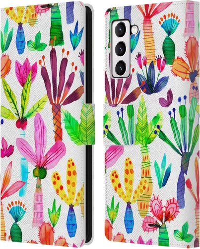 Vista 145 de Head Case Designs Officially Licensed Ninola Brushstrokes Black Summer Patterns Leather Wallet Case Compatible with Samsung Galaxy A07 4G
