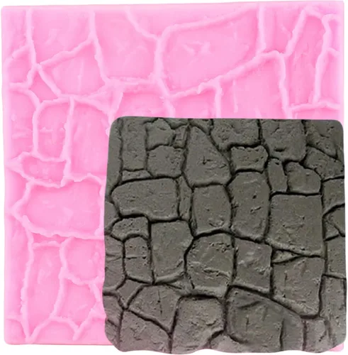 Vista 11 de Moldes de silicona para corteza de árbol de grano de madera, textura de corteza de árbol, molde de fondant para decoración de tartas, decoración