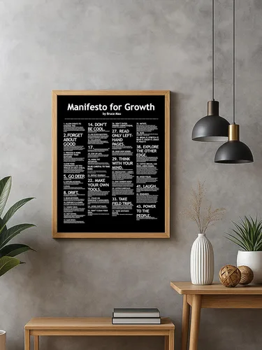 Vista 7 de Impresión motivacional para pared, póster con cita inspiradora "Manifiesto para el crecimiento", obra de arte de fitness para gimnasio en casa, sala