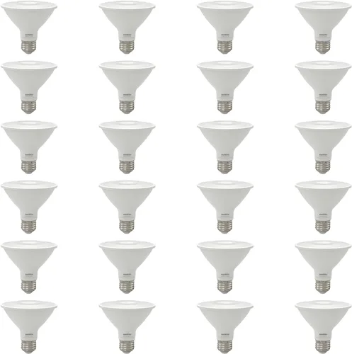 Vista 8 de Sunlite 40982-SU - Bombilla LED PAR30 de cuello corto, 9 vatios, (equivalente a 75 W), 850 lúmenes, base de tornillo medio (E26), regulable, 5000K