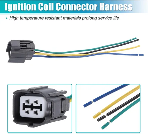 Vista 5 de uxcell Conector hembra No.36531PPA305/36531RAAA02/36531RAAA01 del sensor de oxígeno O2 para Honda CR-V 2002-2004 4pin