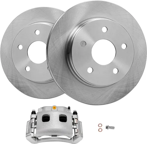 Vista 52 de Detroit Axle - Kit de freno delantero para Honda Odyssey 1999-2004 2001-2002 MDX Rotores de freno de disco Pinza de freno de disco con soporte