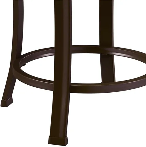Vista 6 de Hillsdale Furniture Hastings - Taburete de tocador sin espalda, color marrón antiguo