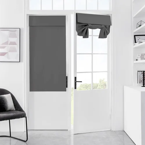 Vista 9 de Cortinas para puerta de aula, cortina de ventana con protección total de privacidad, panel de ventana opaco sólido, para puertas de vidrio, puertas