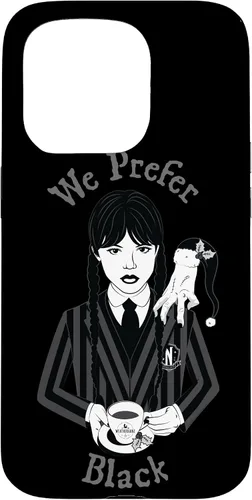Vista 14 de iPhone 16 Wednesday We Prefer Black - Funda navideña