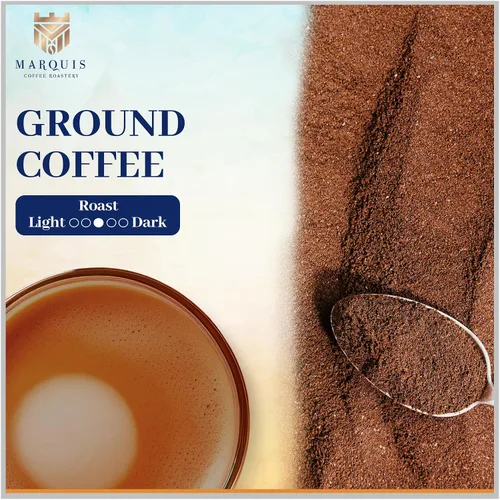 Vista 4 de Marquis - Café molido Yirgacheffe etíope, tostado molido rico y audaz, tostado medio fresco con un sabor afrutado, café etíope premium, 1 libra