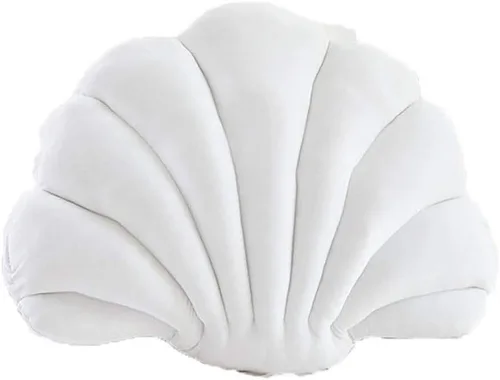 Vista 10 de Almohada decorativa de terciopelo SeaShell para cama, sofá, hogar, oficina, algodón