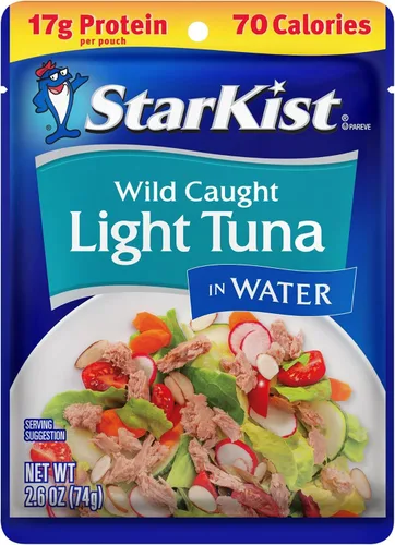 Vista 19 de StarKist 17g Protein Per Serving, Ready to Eat, Wild Caught, Shelf Stable Seafood, Gluten Free, Soy Free, No Draining for Salads