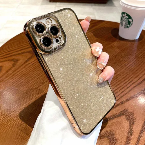 Vista 5 de Compatible con iPhone 13 Pro Max - Funda transparente brillante y brillante de lujo para iPhone 13 Pro Max de 6.7 pulgadas, protección de cámara