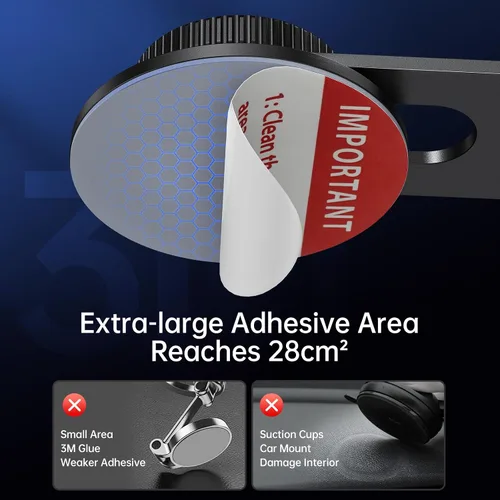 Vista 7 de SYNCWIRE MagSafe - Soporte de coche para salpicadero, brazo de aluminio Soporte magnético de alta calidad para Tesla y coches, imán fuerte