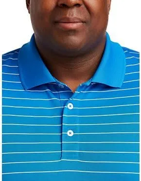Vista 3 de DXL Big + Tall Essentials Men's Big and Tall Striped Golf Polo Shirt
