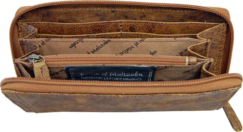 Vista 3 de Baron of Maltzahn Cartera mujer ASTOR de cuero marrón, Marrón, Cartera grande