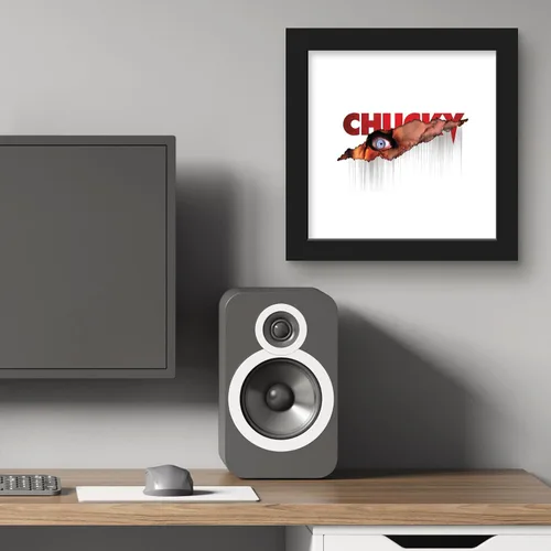 Vista 5 de Trends International Gallery Pops Child's Play - Póster de pared de ojo de Chucky, 12.00 x 12.00 pulgadas, versión de marco negro