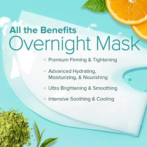 Vista 5 de Ebanel Mascarilla Facial de Bio Colágeno, Paquete de 4 Mascarillas Faciales Hidratantes con 7 Péptidos, Ácido Hialurónico, Niacinamida, Centella