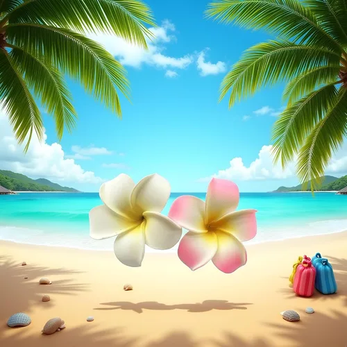 Vista 6 de 2 pinzas para el pelo hawaianas Frangipani Plumeria, cabeza de espuma, 2.8 in, color blanco y rosa