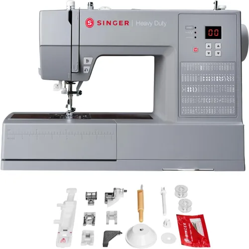 Vista 11 de SINGER Máquina de coser computarizada resistente 6700C con kit de accesorios Motor fuerte con potencia de perforación mejorada, 411 aplicaciones