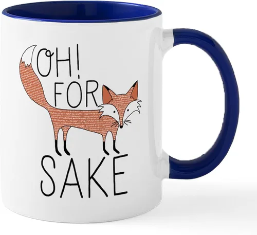 Vista 12 de CafePress Taza de café de cerámica For Fox Sake de 11 oz (11.0 fl oz)
