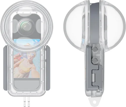 Vista 12 de PULUZ Funda de buceo para DJI Osmo Pocket 3 Funda impermeable PC carcasa protectora 147.6 ft/147 pies cubierta de buceo submarino con accesorios