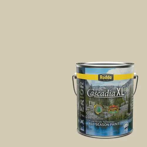 Vista 110 de Rodda Paint CASCADIA XL Pintura e imprimación satinada exterior en uno, cuarto de galón, Acapulco Dive