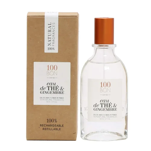 Vista 9 de 100BON Eau De The & Gingembre - Aroma de té y jengibre para mujeres y hombres, fragancia orgánica energizante, notas dulces, cítricas y picantes