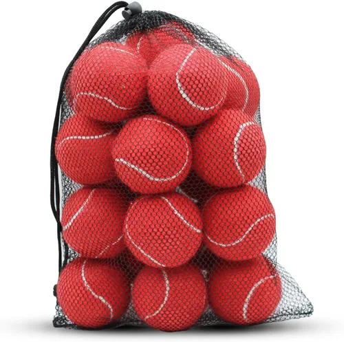 Vista 13 de SHYUJAJIE Tennis Ball,20 Pack Practice Balls Bulk,Dog Balls with Mesh Bag Azul oscuro