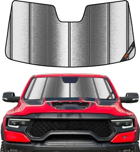 Vista 8 de Pigenius Parasol de Parabrisas para Dodge Ram 1500 2002-2008 Protección Solar para Ventana Delantera - Salvaguarda