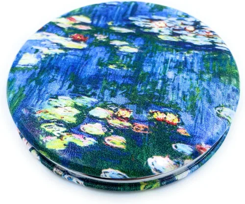 Vista 36 de Bonito espejo compacto de mano para niñas, espejo plegable para monederos, pequeño espejo de maquillaje, tamaño de bolsillo, espejo cosmético