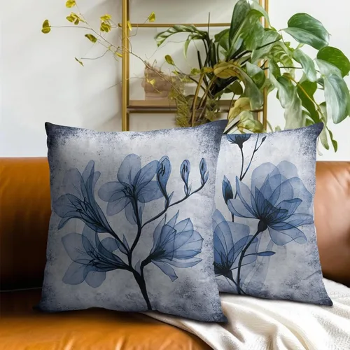 Vista 21 de Giwawa Juego de 2 fundas de almohada decorativas con diseño floral de girasol de 16 x 16 pulgadas, fundas de cojín decorativas para el hogar, sofá