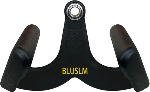 Vista 14 de BLUSLM LAT Pull Down Bar for Cable Machine, LAT Pulldown Attachments T-bar V-bar Cable Attachment for Gym, Back Tricep Strength Training Handle