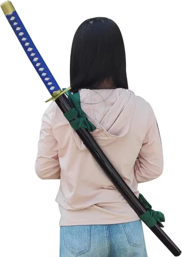 Vista 3 de Katana de Hitsugaya Toushirou de acero al carbono de 40.5 pulgadas, espada samurái Hyoruinmaru para regalo, cosplay