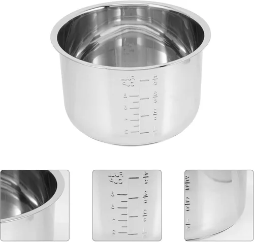 Vista 7 de Olla a presión eléctrica de repuesto para olla interior de cocina, olla interior antiadherente de acero inoxidable de 4.2 cuartos de galón, repuesto