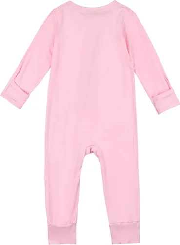 Vista 2 de Aablexema Pijama sin pies para bebé con puños de manopla, de bambú, con cremallera de 2 vías, manga larga, mameluco de una pieza para dormir