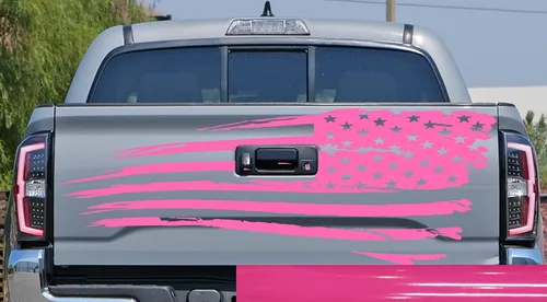 Vista 10 de Adhesivo adhesivo para puerta trasera o ventana de la puerta trasera de Estados Unidos para puerta trasera o camioneta, se adapta a Toyota Tacoma