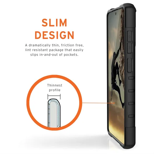 Vista 9 de URBAN ARMOR GEAR UAG - Funda protectora para Samsung Galaxy S20 FE/FE 5G, resistente, ligera, delgada, a prueba de golpes, color negro