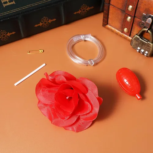 Vista 6 de PRETYZOOM Water Squirting Rose Boutonniere Broma Juguete Fiesta Mordaza Spray Flor Color Aleatorio para Encuentros de Inocentes de Abril