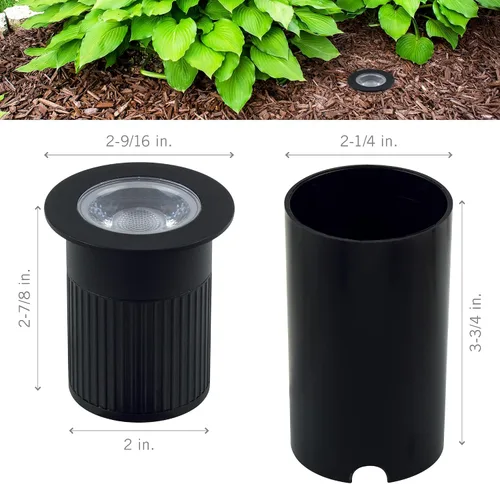 Vista 5 de Armacost Lighting Luz de paisaje LED de pozo enterrado de 4.5W - Blanco suave 3000K (401000)