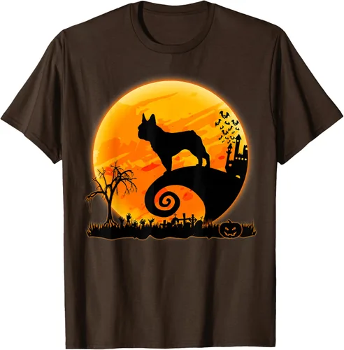Vista 61 de Camiseta divertida de disfraz de Halloween para perro y luna de Bulldog francés, Negro, S
