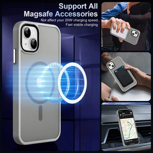 Vista 568 de MOCCA - Funda magnética resistente para iPhone XR de 6.1 pulgadas, compatible con MagSafe, funda con protección contra caídas de grado militar