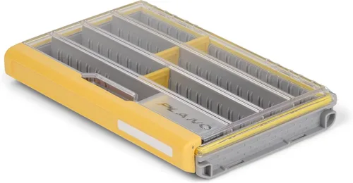 Vista 10 de Caja de Utilidad Premium Plano EDGE Flex Crankbait 3700, Gris y Amarillo con Tapa Transparente, Caja de Almacenamiento Impermeable para Pequeños