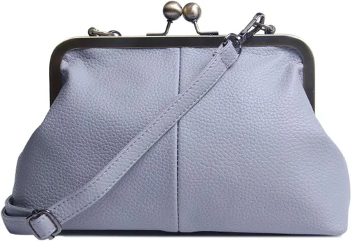 Vista 8 de Cartera clásica para mujer con cierre de beso, con correa de cadena, bolso de hombro Negro