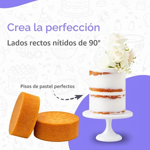 Vista 7 de RFAQK - Moldes para pasteles de 6 pulgadas, 3 moldes redondos para pasteles con 120 piezas de papel pergamino