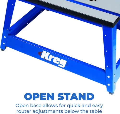 Vista 3 de Kreg PRS2100 - Mesa de enrutador de banco de tamaño completo portátil para talleres - Accesorio de banco de trabajo - Regalos navideños para mejoras