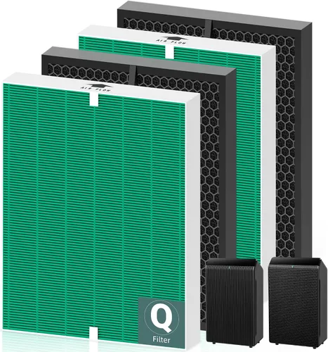 Vista 9 de 1712-0123-00 - Filter Q for Winix 5510 5520 5530 PlasmaWave Air Purifier SmokeGuard High Efficiency and Activated Carbon Filter for Home Bedroom