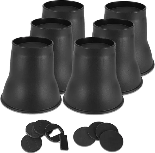 Vista 30 de Paquete de 12 elevadores de muebles de 1 pulgada, elevadores de cama ajustables resistentes para mesa, escritorio, sofá, silla, gabinete, marco
